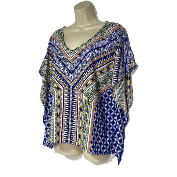 Miami Women’s Geometric Pattern Blouse Size Medium - Picture 3 of 14
